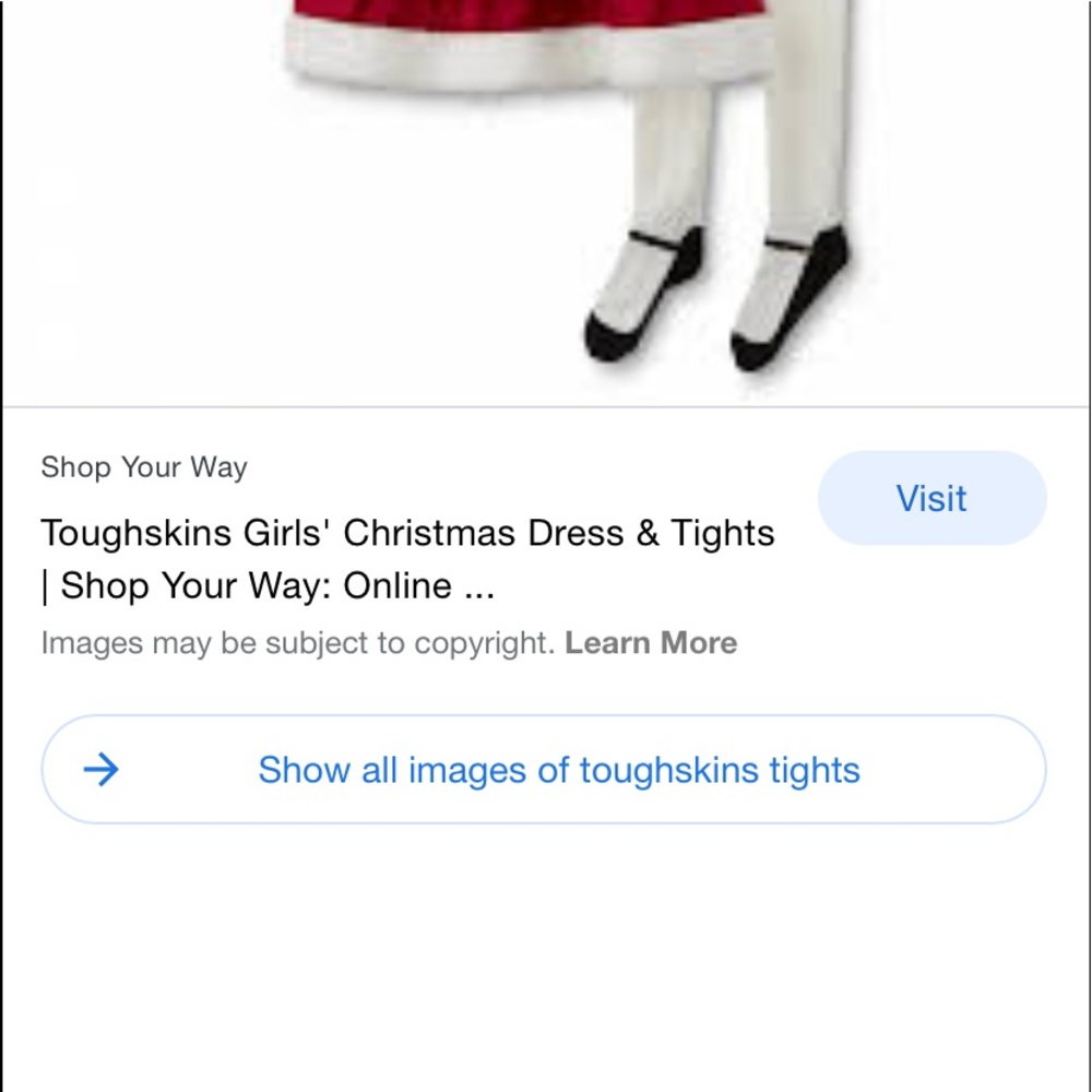 - Toughskins girls tights, size 18 months
